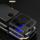 For Motorola Razr 5G Leather Texture + PC Full Coverge Folding Case(Black Litchi Texture)