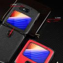 For Motorola Razr 5G Leather Texture + PC Full Coverge Folding Case(Black Litchi Texture)