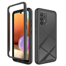 For Samsung Galaxy A32 4G Starry Sky Solid Color Series Shockproof PC + TPU Protective Case(Black)