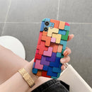 For iPhone 11 3D Cube IMD Shockproof Protective Case (Irregular)