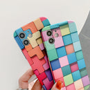 For iPhone 11 3D Cube IMD Shockproof Protective Case (Irregular)