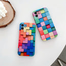 For iPhone 11 3D Cube IMD Shockproof Protective Case (Irregular)