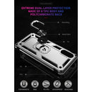 For Samsung Galaxy A02 / M02 Shockproof TPU + PC Protective Case with 360 Degree Rotating Holder(Silver)