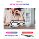 For Samsung Galaxy A02 / M02 Shockproof TPU + PC Protective Case with 360 Degree Rotating Holder(Silver)