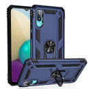 For Samsung Galaxy A02 / M02 Shockproof TPU + PC Protective Case with 360 Degree Rotating Holder(Blue)