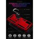 For Samsung Galaxy A02 / M02 Shockproof TPU + PC Protective Case with 360 Degree Rotating Holder(Red)