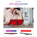 For Samsung Galaxy A02 / M02 Shockproof TPU + PC Protective Case with 360 Degree Rotating Holder(Red)