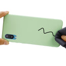 For Samsung Galaxy A02 EU Version Solid Color Liquid Silicone Dropproof Full Coverage Protective Case(Green)