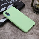 For Samsung Galaxy A02 EU Version Solid Color Liquid Silicone Dropproof Full Coverage Protective Case(Green)