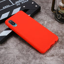 For Samsung Galaxy A02 EU Version Solid Color Liquid Silicone Dropproof Full Coverage Protective Case(Red)