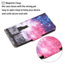 For iPhone 12 mini Painted Pattern Horizontal Flip Leathe Case(Starry Cat)