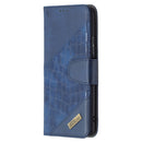 For Xiaomi Redmi Note 10 Pro Matching Color Crocodile Texture Horizontal Flip PU Leather Case with Wallet & Holder & Card Slots(Blue)