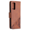 For Xiaomi Redmi Note 10 Pro Matching Color Crocodile Texture Horizontal Flip PU Leather Case with Wallet & Holder & Card Slots(Brown)