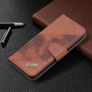 For Xiaomi Redmi Note 10 Pro Matching Color Crocodile Texture Horizontal Flip PU Leather Case with Wallet & Holder & Card Slots(Brown)