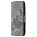 For Xiaomi Redmi Note 10 Pro Matching Color Crocodile Texture Horizontal Flip PU Leather Case with Wallet & Holder & Card Slots(Grey)