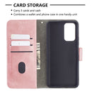 For Xiaomi Redmi Note 10 Pro Matching Color Crocodile Texture Horizontal Flip PU Leather Case with Wallet & Holder & Card Slots(Rose Gold)