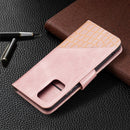 For Xiaomi Redmi Note 10 Pro Matching Color Crocodile Texture Horizontal Flip PU Leather Case with Wallet & Holder & Card Slots(Rose Gold)