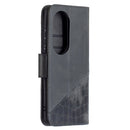 For Huawei P50 Pro Matching Color Crocodile Texture Horizontal Flip PU Leather Case with Wallet & Holder & Card Slots(Black)