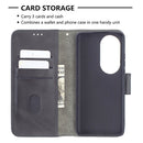 For Huawei P50 Pro Matching Color Crocodile Texture Horizontal Flip PU Leather Case with Wallet & Holder & Card Slots(Black)