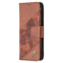 For Huawei P50 Pro Matching Color Crocodile Texture Horizontal Flip PU Leather Case with Wallet & Holder & Card Slots(Brown)