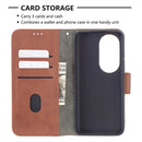 For Huawei P50 Pro Matching Color Crocodile Texture Horizontal Flip PU Leather Case with Wallet & Holder & Card Slots(Brown)
