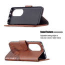 For Huawei P50 Pro Matching Color Crocodile Texture Horizontal Flip PU Leather Case with Wallet & Holder & Card Slots(Brown)