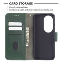 For Huawei P50 Pro Matching Color Crocodile Texture Horizontal Flip PU Leather Case with Wallet & Holder & Card Slots(Green)