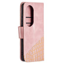 For Huawei P50 Pro Matching Color Crocodile Texture Horizontal Flip PU Leather Case with Wallet & Holder & Card Slots(Rose Gold)