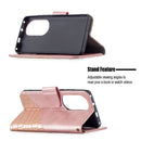 For Huawei P50 Pro Matching Color Crocodile Texture Horizontal Flip PU Leather Case with Wallet & Holder & Card Slots(Rose Gold)