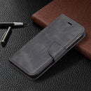 For Nokia C1 Plus Retro Lambskin Texture Pure Color Horizontal Flip PU Leather Case with Holder & Card Slots & Wallet & Lanyard(Black)