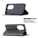 For Huawei P50 Pro Rhombus Texture Horizontal Flip Magnetic Leather Case with Holder & Card Slots(Black)