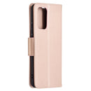 For Xiaomi Redmi Note 10 Pro Two Butterflies Embossing Pattern Horizontal Flip Leather Case with Holder & Card Slot & Wallet & Lanyard(Rose Gold)