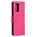 For Xiaomi Redmi Note 10 Pro Two Butterflies Embossing Pattern Horizontal Flip Leather Case with Holder & Card Slot & Wallet & Lanyard(Rose Red)