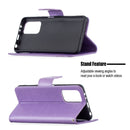 For Xiaomi Redmi Note 10 Pro Two Butterflies Embossing Pattern Horizontal Flip Leather Case with Holder & Card Slot & Wallet & Lanyard(Purple)