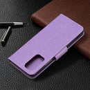For Xiaomi Redmi Note 10 Pro Two Butterflies Embossing Pattern Horizontal Flip Leather Case with Holder & Card Slot & Wallet & Lanyard(Purple)