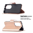 For Huawei P50 Pro Two Butterflies Embossing Pattern Horizontal Flip Leather Case with Holder & Card Slot & Wallet & Lanyard(Rose Gold)