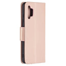 For Samsung Galaxy A32 4G Two Butterflies Embossing Pattern Horizontal Flip Leather Case with Holder & Card Slot & Wallet & Lanyard(Rose Gold)