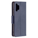 For Samsung Galaxy A32 4G Litchi Texture Pure Color Horizontal Flip Leather Case with Holder & Card Slots & Wallet & Lanyard(Dark Blue)