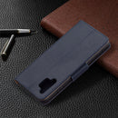 For Samsung Galaxy A32 4G Litchi Texture Pure Color Horizontal Flip Leather Case with Holder & Card Slots & Wallet & Lanyard(Dark Blue)
