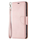 For Samsung Galaxy A32 4G Litchi Texture Pure Color Horizontal Flip Leather Case with Holder & Card Slots & Wallet & Lanyard(Rose Gold)