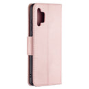 For Samsung Galaxy A32 4G Litchi Texture Pure Color Horizontal Flip Leather Case with Holder & Card Slots & Wallet & Lanyard(Rose Gold)