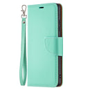 For Samsung Galaxy A32 4G Litchi Texture Pure Color Horizontal Flip Leather Case with Holder & Card Slots & Wallet & Lanyard(Green)