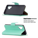 For Samsung Galaxy A32 4G Litchi Texture Pure Color Horizontal Flip Leather Case with Holder & Card Slots & Wallet & Lanyard(Green)