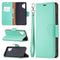 For Samsung Galaxy A32 4G Litchi Texture Pure Color Horizontal Flip Leather Case with Holder & Card Slots & Wallet & Lanyard(Green)