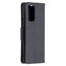 For Xiaomi Redmi Note 10 Pro Litchi Texture Pure Color Horizontal Flip Leather Case with Holder & Card Slots & Wallet & Lanyard(Black)