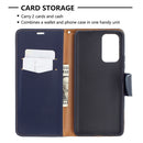 For Xiaomi Redmi Note 10 Pro Litchi Texture Pure Color Horizontal Flip Leather Case with Holder & Card Slots & Wallet & Lanyard(Dark Blue)