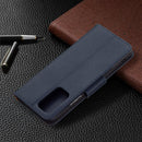 For Xiaomi Redmi Note 10 Pro Litchi Texture Pure Color Horizontal Flip Leather Case with Holder & Card Slots & Wallet & Lanyard(Dark Blue)