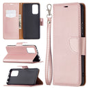 For Xiaomi Redmi Note 10 Pro Litchi Texture Pure Color Horizontal Flip Leather Case with Holder & Card Slots & Wallet & Lanyard(Rose Gold)