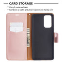 For Xiaomi Redmi Note 10 Pro Litchi Texture Pure Color Horizontal Flip Leather Case with Holder & Card Slots & Wallet & Lanyard(Rose Gold)