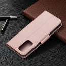For Xiaomi Redmi Note 10 Pro Litchi Texture Pure Color Horizontal Flip Leather Case with Holder & Card Slots & Wallet & Lanyard(Rose Gold)